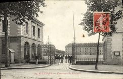 CPA Rennes La Caserne de Guines Militaria