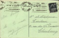 VINTAGE POSTCARD Rennes district Foch Militaria