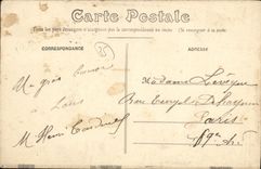 POSTAL Rennes de la VENDIMIA el lugar de las secuencias un dia de tapa del mercado vista de la TAPA del lugar