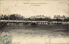 CPA Rennes Souvenir de la Fete Des Fleurs Le carrousel Cheavux 