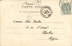 VINTAGE POSTCARD Old Rennes Staircase Street Vasselot