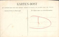 VINTAGE POSTCARD Rennes Costumes Young girl coiffee of Catiolle Folklore Costume Caps