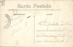 VINTAGE POSTCARD Rennes View of L Staircase and the New Garden of Thabor