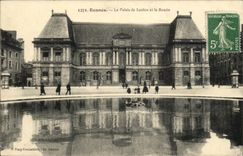 CPA Rennes Le Palais de Justice et le Bassin