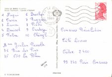 POSTAL MODERNA el camino de tronco de Rheu amarra D Apigne