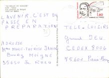 CPM Le Rheu Vue Generale de Moigne Le Relay de Moigne cafe Tabac