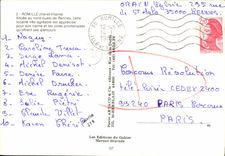 POSTAL MODERNA situee de Romille en el norte occidental de Rennes