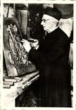 CPM M l abbe Quemerais 1879 1955 Chevalier de la Legion d honneur Auteur des Bois sculptes au travail Rotheneuf 