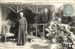 CPA Rotheneuf Une Visite Rochers Sculptes La Grotte