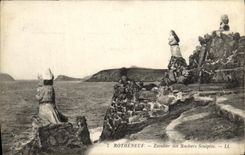 CPA Rotheneuf Vue generale des Rochers Sculptes