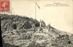 CPA Rotheneuf Rochers Sculptes Vue generale