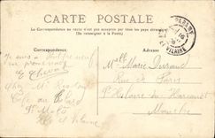 VINTAGE POSTCARD Rotheneuf Rochers Carve View
