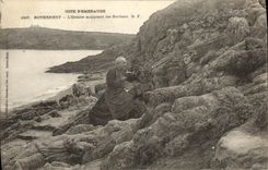 CPA Rotheneuf L Ermite sculptant les Rochers
