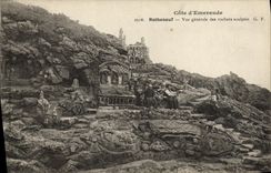 CPA Rotheneuf Vue Generale des Rochers Sculptes