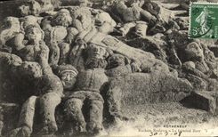 CPA Rotheneuf Rochers Sculptes Le general Boer