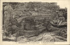 CPA Rotheneuf Les Rochers Sculptes La Famille des Rotheneuf