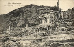 VINTAGE POSTCARD Rotheneuf Types of Rocks Carve