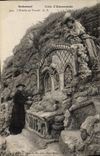 VINTAGE POSTCARD Rotheneuf L Hermit with Work