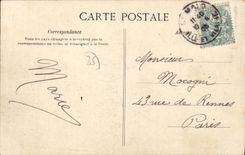 CPA Rotheneuf L Ermite sculptant les Rochers
