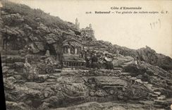 CPA Rotheneuf Vue Generale des Rochers Sculptes