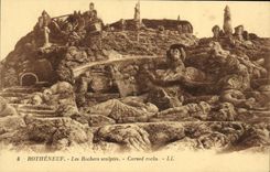 CPA Rotheneuf Les Rochers Sculptes 