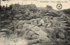 CPA Rotheneuf Rochers Sculptes Les Boers