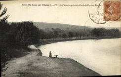 POSTAL co de la VENDIMIA  Anne en Vallaine desagradable tomado de usar del pez gordo de la roca