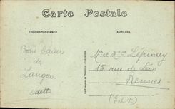 POSTAL co de la VENDIMIA  Anne en Vallaine desagradable tomado de usar del pez gordo de la roca