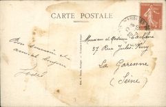 Paisaje santo de Aubin D Aubigne de la POSTAL de la VENDIMIA