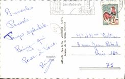 POSTAL MODERNA Aubin santo de la charca de Cormier de la torre vieja de la fuente mineral del amarrar D Ouee y de las ruinas