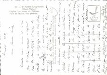 POSTAL MODERNA Saint Aubin de Cormier L iglesia las ruinas del castillo pone L opinion de la iglesia