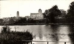 CPM Saint Aubin Du Cormier Vue sur l etang 