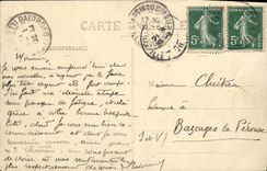 CPA St Aubin Du Cormier Tout le monde pour la revue du camp d Ouee Militaria