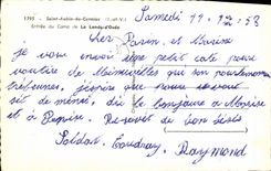 POSTAL MODERNA el St Aubin de la entrada de Cormier del campo del amarrar D Ouee Militarie centra la instruccion de D