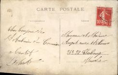 CARTE PHOTO St Aubin Du Cormier Soldats militaria