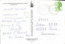 POSTAL MODERNA Benoit santo de las ondas el pequeno puerto