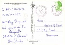 POSTAL MODERNA Benoit santo de las industrias pesqueras de las ondas