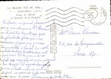 MODERN CARD St Briac Beach of Bechet and district of the vault