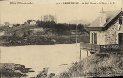 VINTAGE POSTCARD Holy Briac the small country cottage and Necey