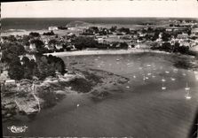 CPM Saint Briac Sur Mer Plage et Port du Bechet Au Loin la garde Guerin Vue aerienne
