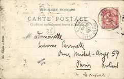 Real photo St Briac Carrnette Woman