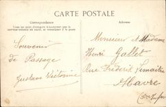 POSTAL Brice santo de la VENDIMIA en el castillo de Cogles de la puerta de la roca