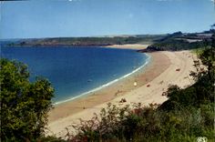 POSTAL MODERNA culombio santo la playa del sitio para acampar de Chevrets de Chevrets Guimorais