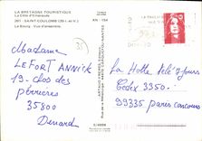 POSTAL MODERNA culombio santo la D vista ciudad ensmeble