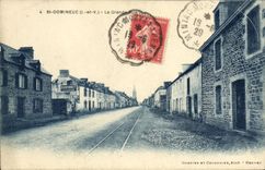 Calle principal del St Domineuc de la POSTAL de la VENDIMIA