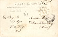 St Aubin de la POSTAL de la VENDIMIA de Cormier la calle de Garenne y de L iglesia