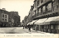 VINTAGE POSTCARD Saint Briac Places and Street St Guillaume