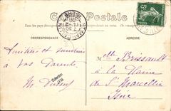 St aleman de la POSTAL de la VENDIMIA en el martirio L iglesia y el mercado