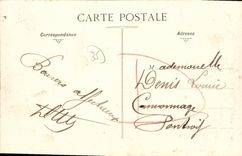 Alrededores de la POSTAL de la VENDIMIA de Rennes santo Gregorio el canal y el puente del ferrocarril