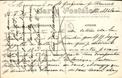 Alrededores de la POSTAL de la VENDIMIA del castillo del St Gregorio de Rennes de Bourgneuf